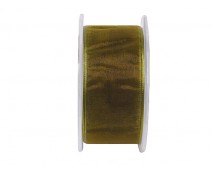 organza wired edge, xmasgreen